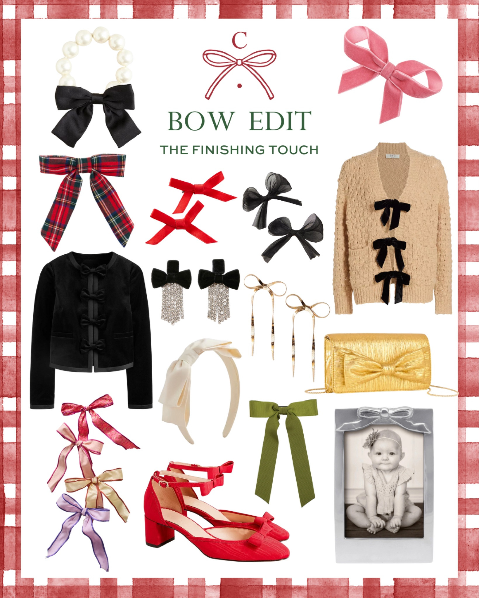 Holiday bows, bow sweater, sweater with bows, hair bows, hair accessories, tartan bow, velvet bow, bow shoes 

#LTKSeasonal #LTKHolidaySale