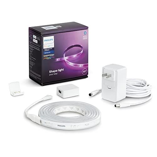 Philips Hue Bluetooth Smart Lightstrip Plus 2m/6ft Base Kit with Plug, (Voice Compatible with Amazon | Amazon (US)