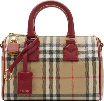 Burberry Mini Check Bowling Bag | Nordstrom | Nordstrom