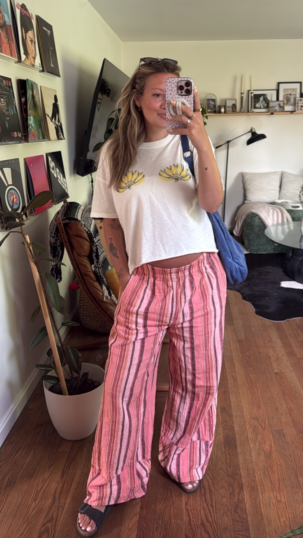 These pants are my favorite pre, during and I’m sure will be post preggo too. 
Got my pre-pregnancy size and they’ll for sure fit the whole pregnancy.