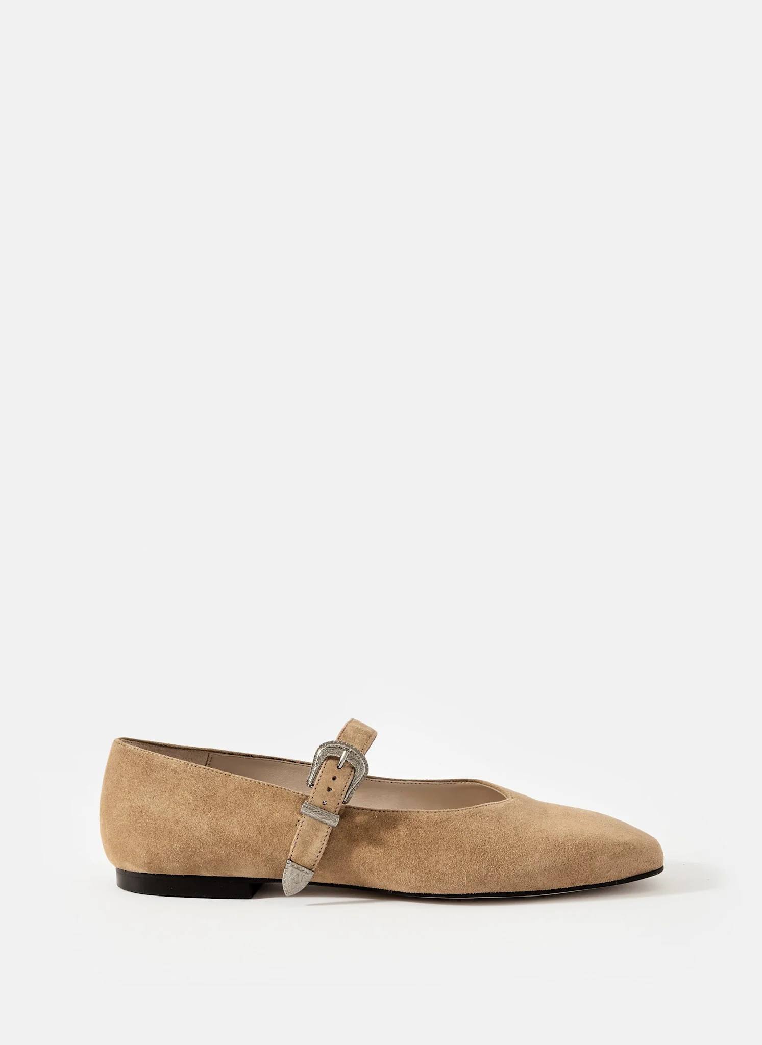 Dina Tan Suede Western Ballet Flats | Mint Velvet
