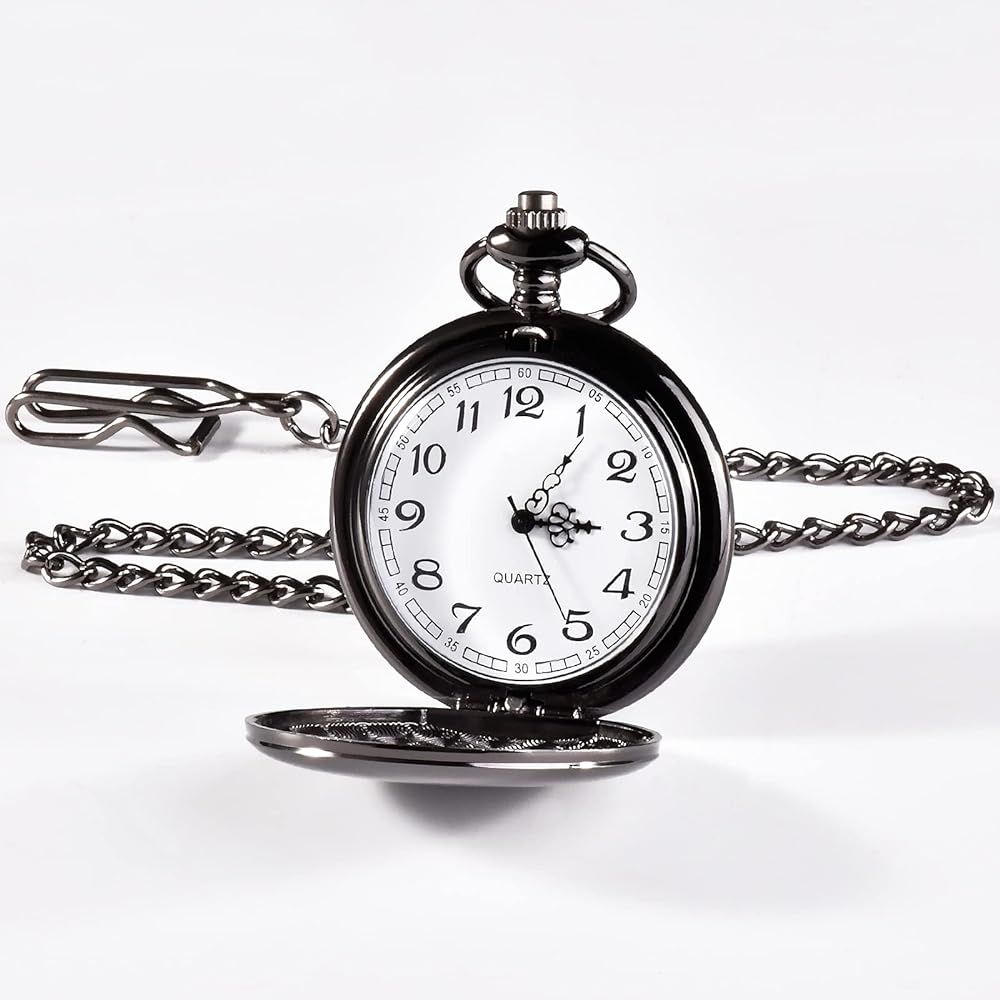 Donse Gifts for Fathers Day Dad Gifts from Daughter Son Wife, Engraved Pocket Watch with Chain Un... | Amazon (US)