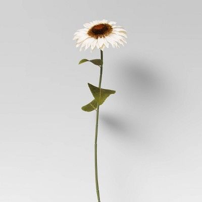 24" Artificial Sunflower Stem White - Threshold™ | Target