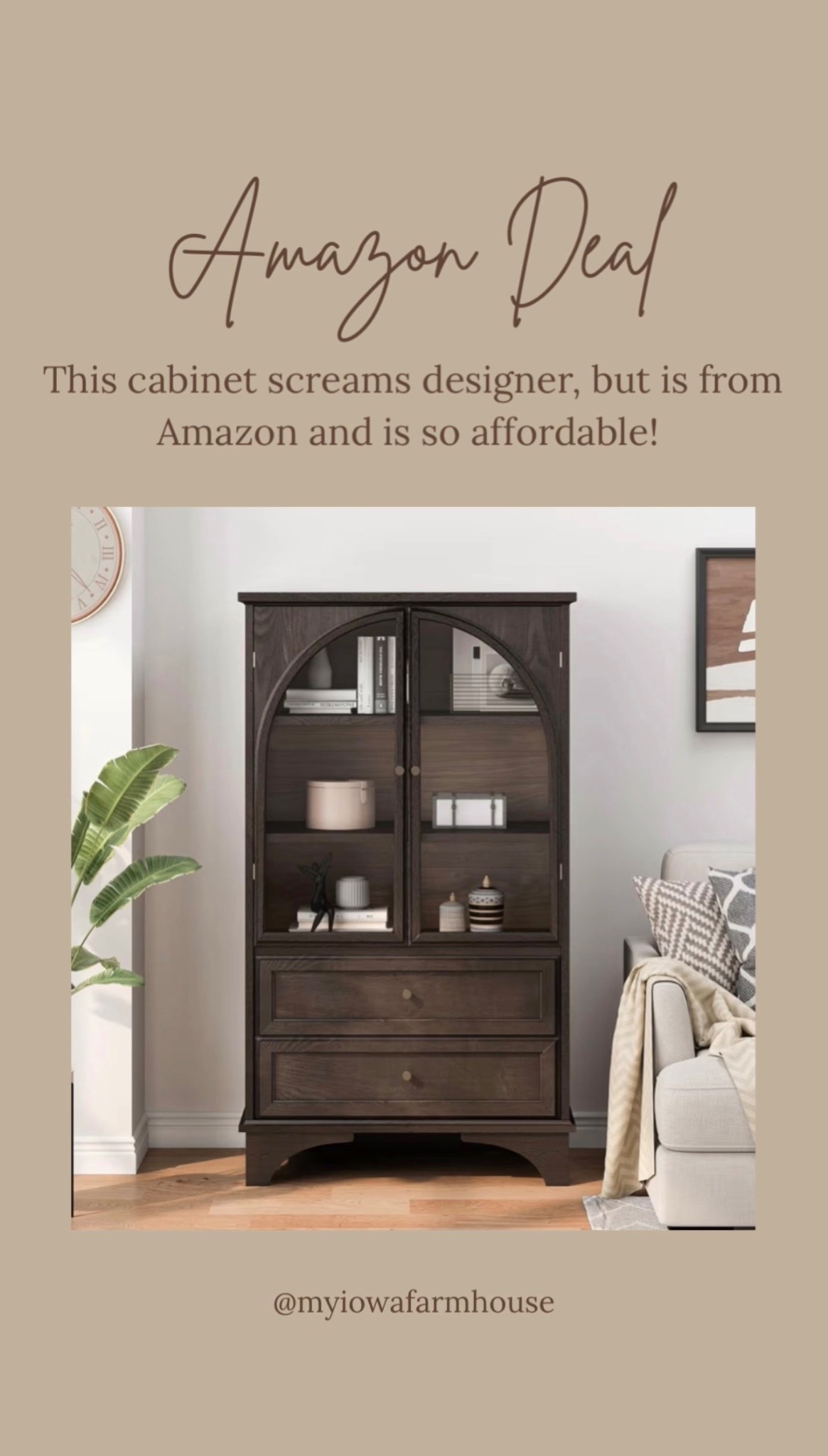 This arched cabinet is my new favorite! It is so rich looking and truly screams designer, but it’s so affordable on Amazon!

#LTKHome