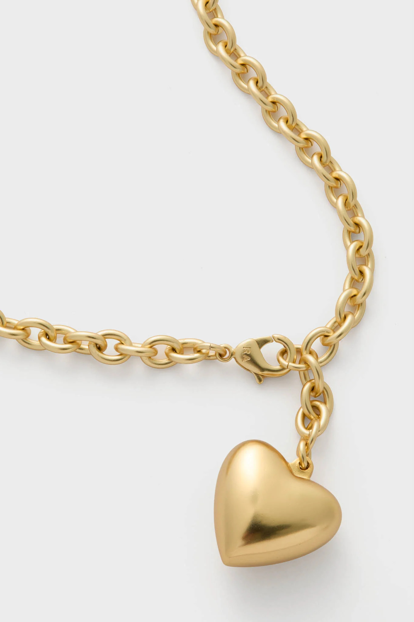 Gold Mini Puffy Heart Necklace | Tuckernuck (US)