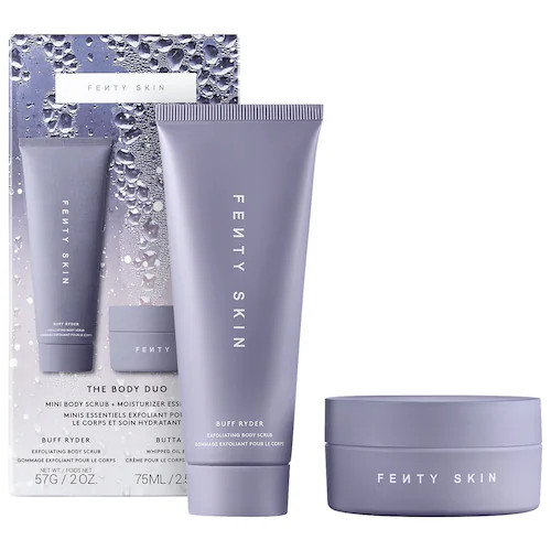 The Body Duo Mini Body Scrub + Moisturizer Essentials - Fenty Skin | Sephora | Sephora (US)