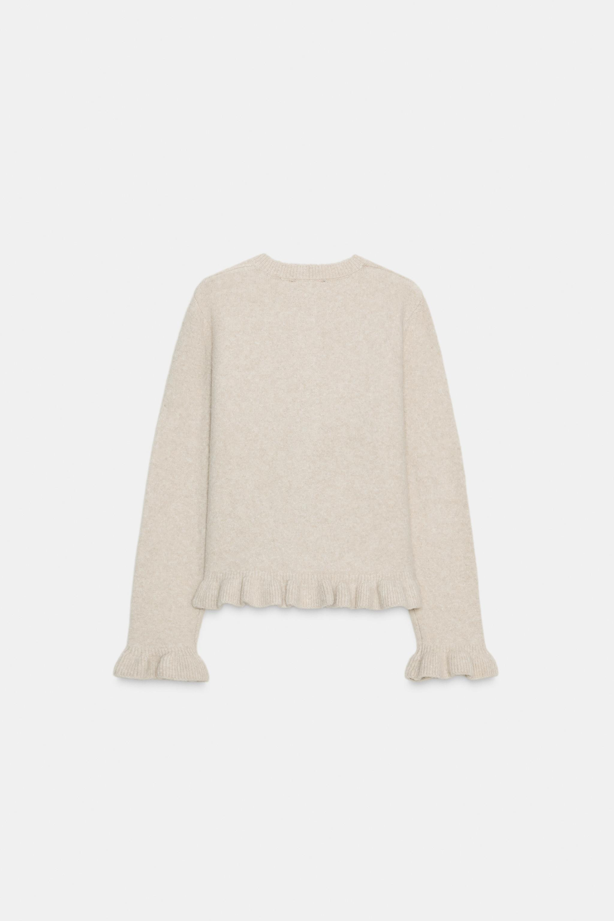 STRICKJACKE MIT VOLANTS | Zara DE