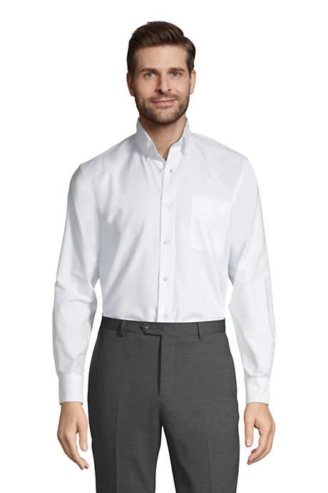 Men's Regular Long Sleeve Buttondown Oxford Shirt | Lands' End (US)