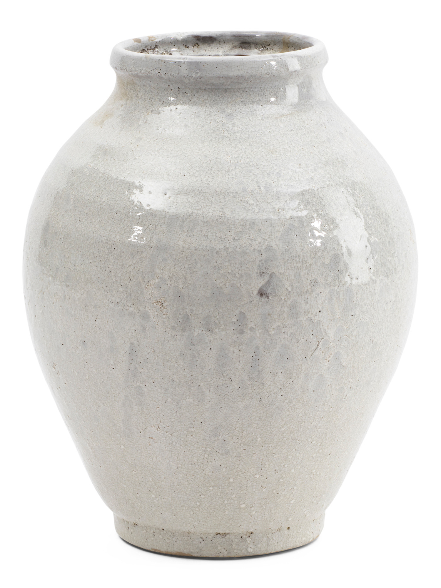 10x13 Omari Crackled Ceramic Decorative Vase | TJ Maxx