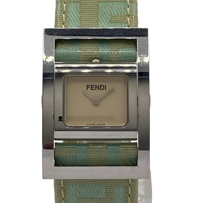 Auth FENDI - Light Blue Beige Women's Wrist Watch | eBay US