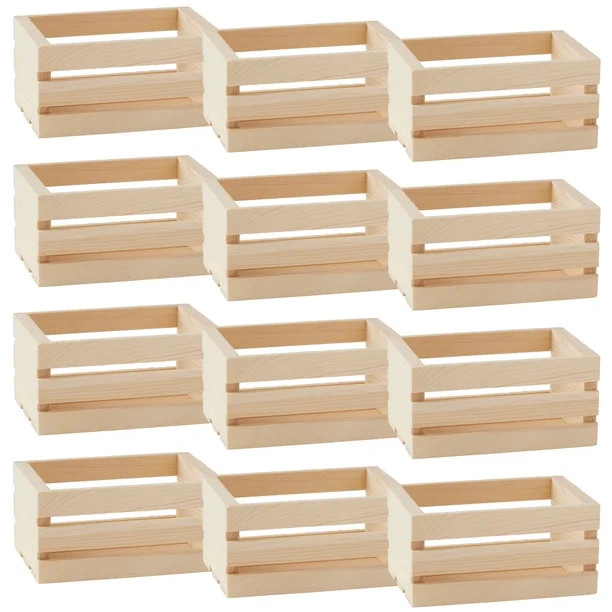 MICHAELS Bulk 12 Pack: 5" Wooden Crate by ArtMinds® | Walmart (US)