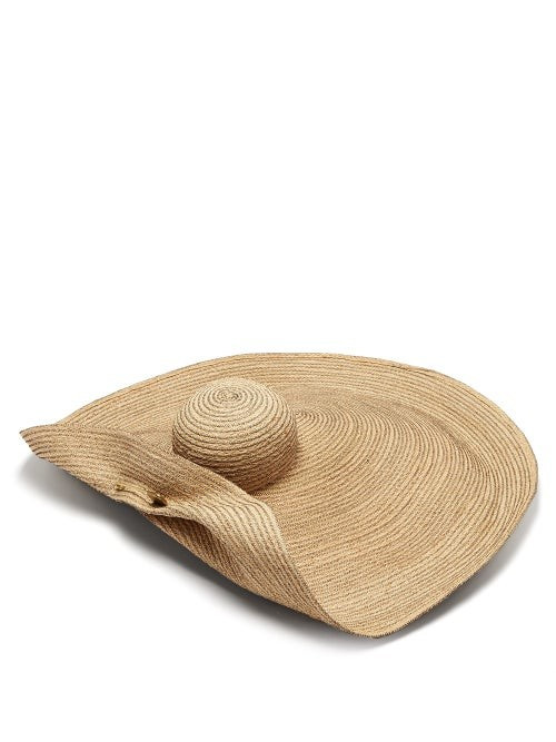 Lola Hats - Giga Spinner Oversized Straw Hat - Womens - Beige | Matches (US)