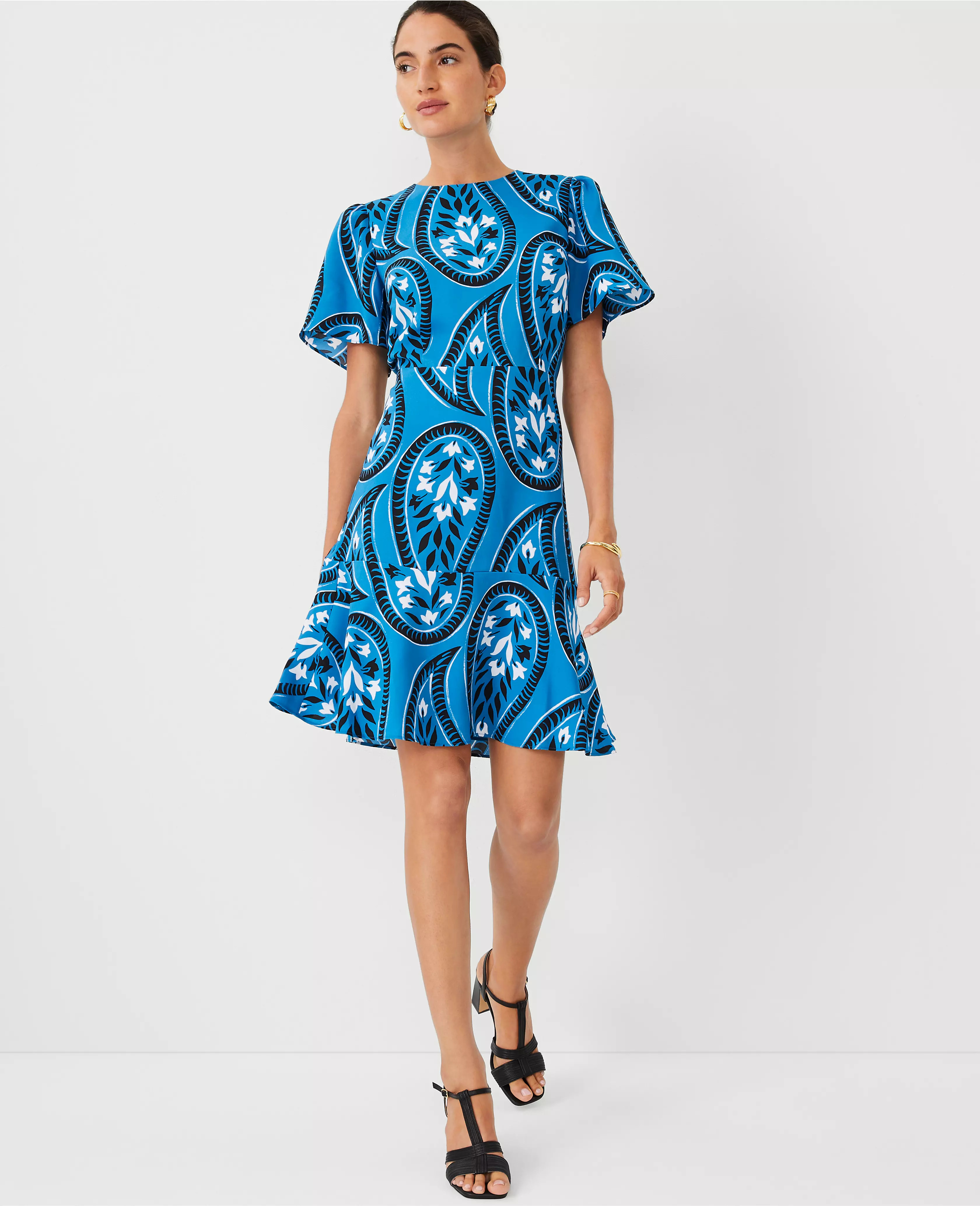 Floral Flare Dress | Ann Taylor (US)