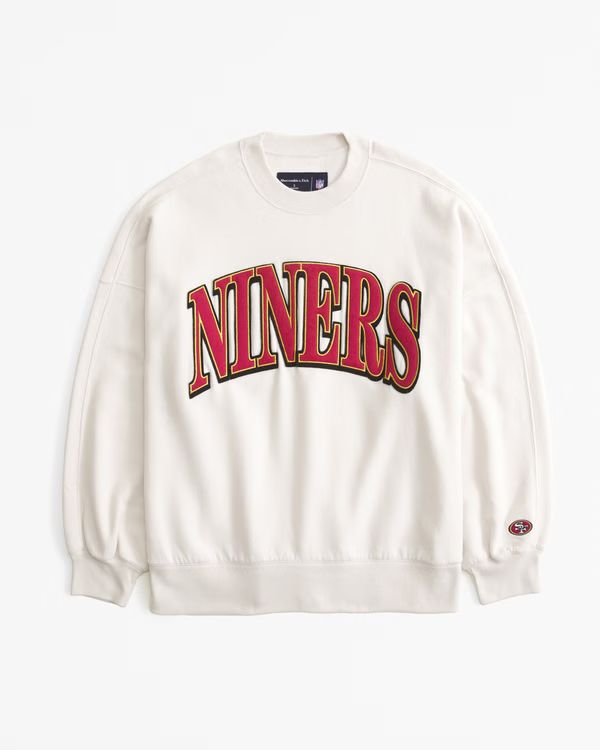 NFL San Francisco 49ers Graphic Oversized Sunday Crew | NFL NFL | Abercrombie.com | Abercrombie & Fitch (US)