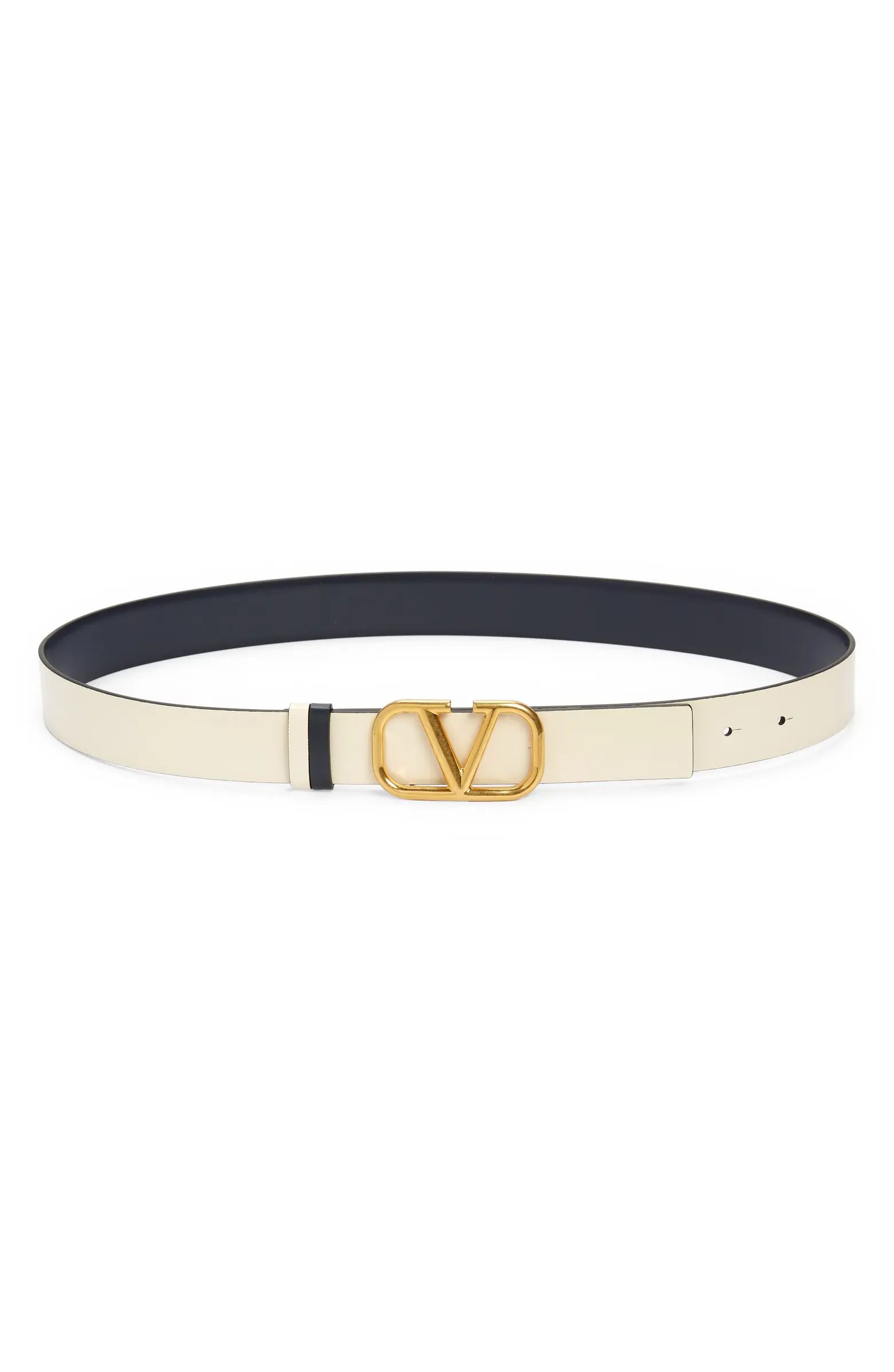 Valentino Garavani VLOGO Reversible Leather Belt | Nordstrom | Nordstrom