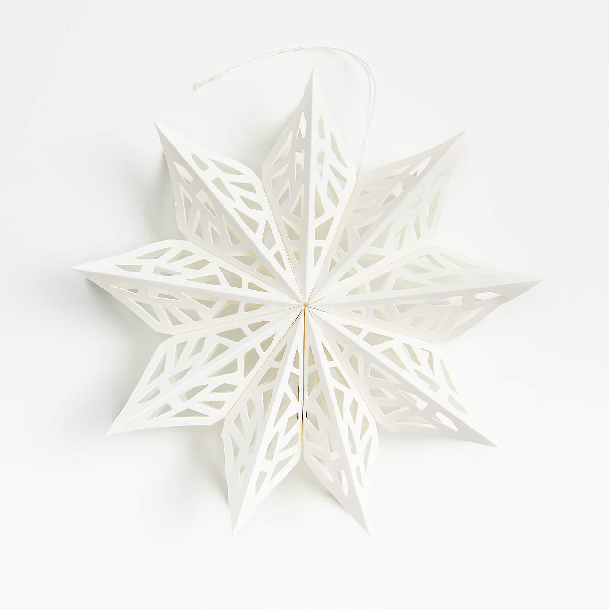 Snow Day Cutout Snowflake Christmas Tree Ornament + Reviews | Crate & Barrel | Crate & Barrel
