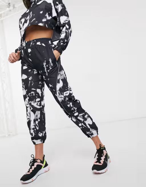 ASOS 4505 mono print woven jogger set | ASOS | ASOS US