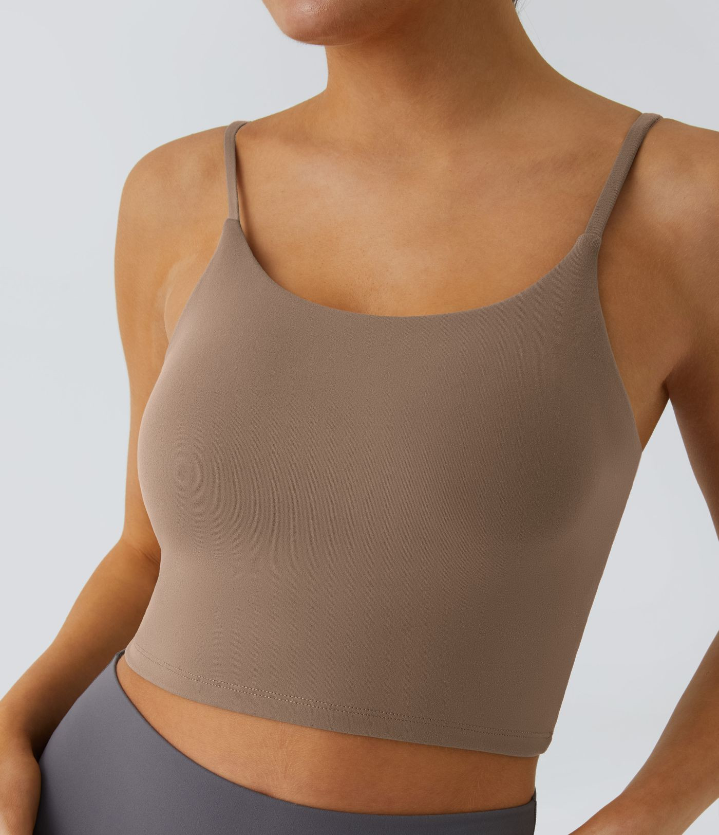 Women’s Basic Padded Workout Cropped Tank Vest Top A-C Cups - Halara | Halara UK