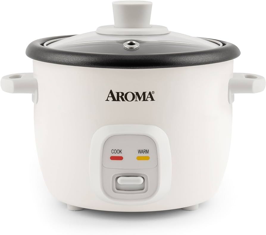 Aroma Housewares 4-Cups (Cooked) / 1Qt. Rice & Grain Cooker (ARC-302NG), White | Amazon (US)