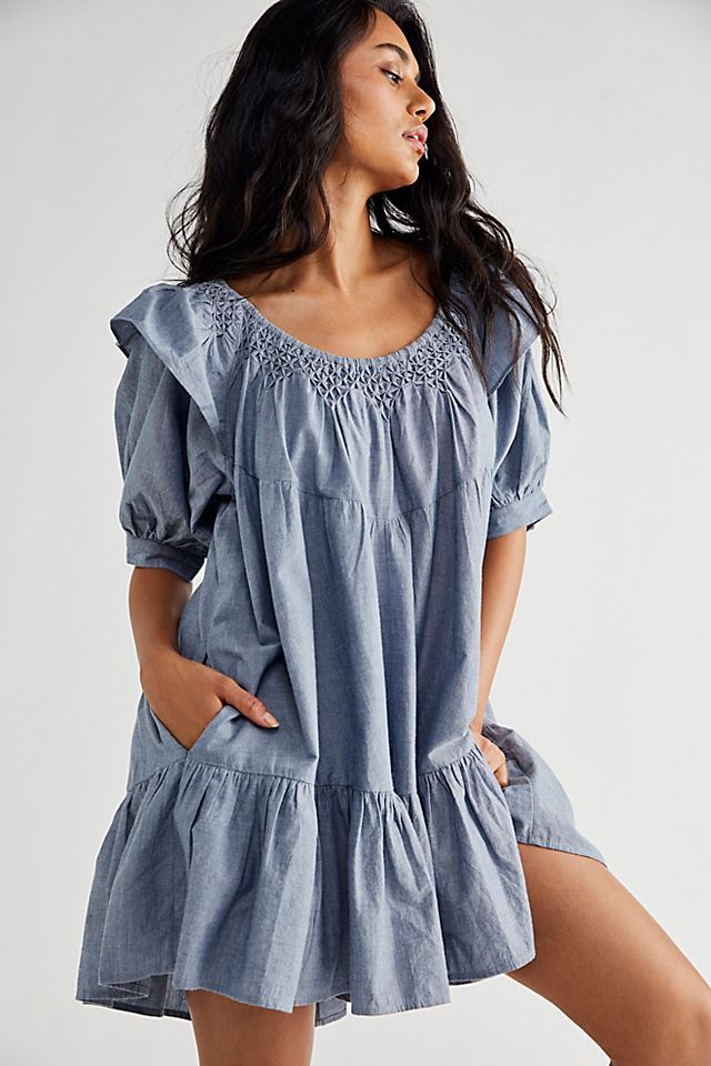 Amelie Denim Mini Dress | Free People (Global - UK&FR Excluded)