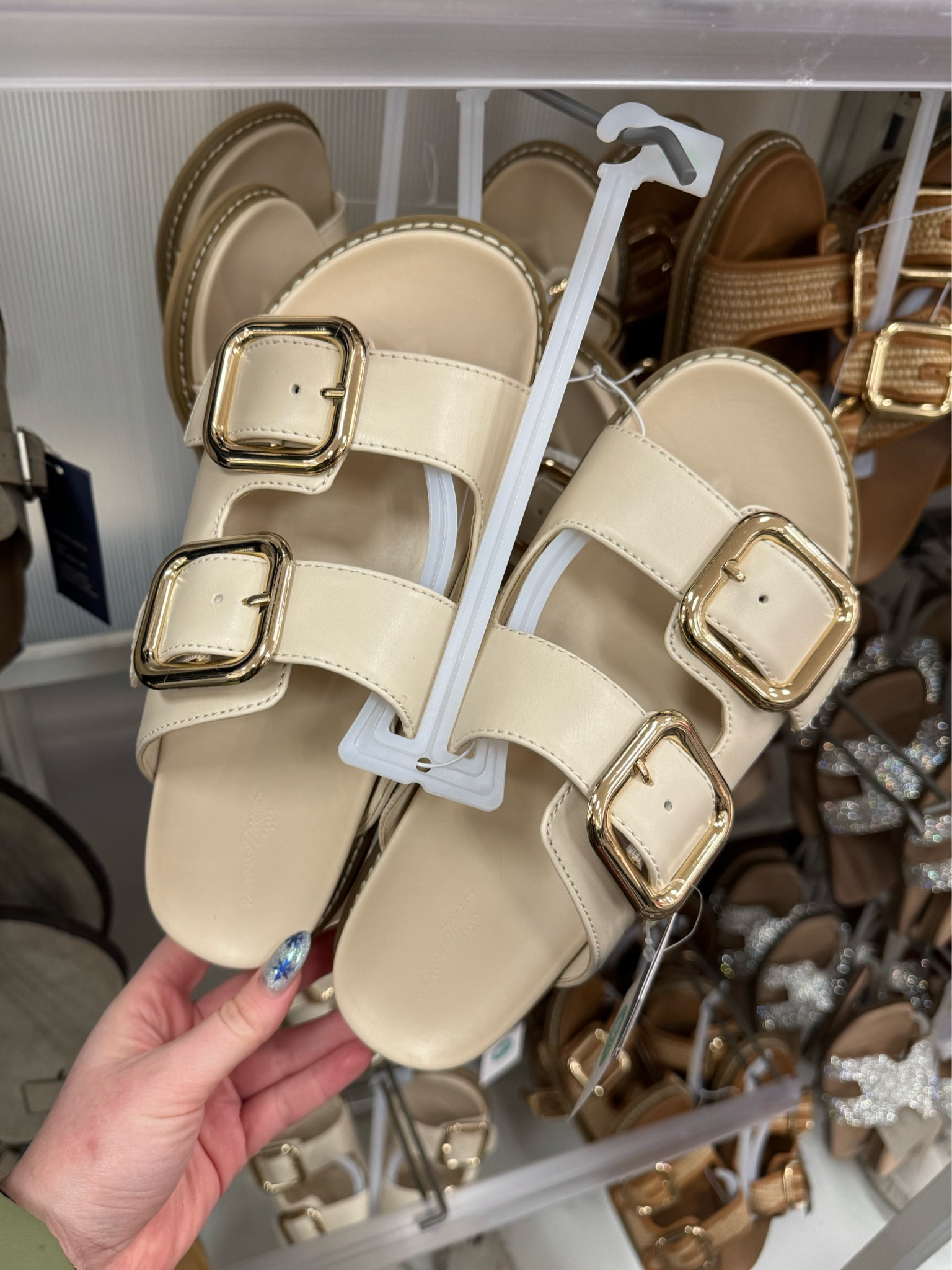 Obsessed with these cute Birkenstock style sandals at Target! True to size/runs slightly large. Love the off white color! 

#LTKFindsUnder50 #LTKShoeCrush #LTKSeasonal