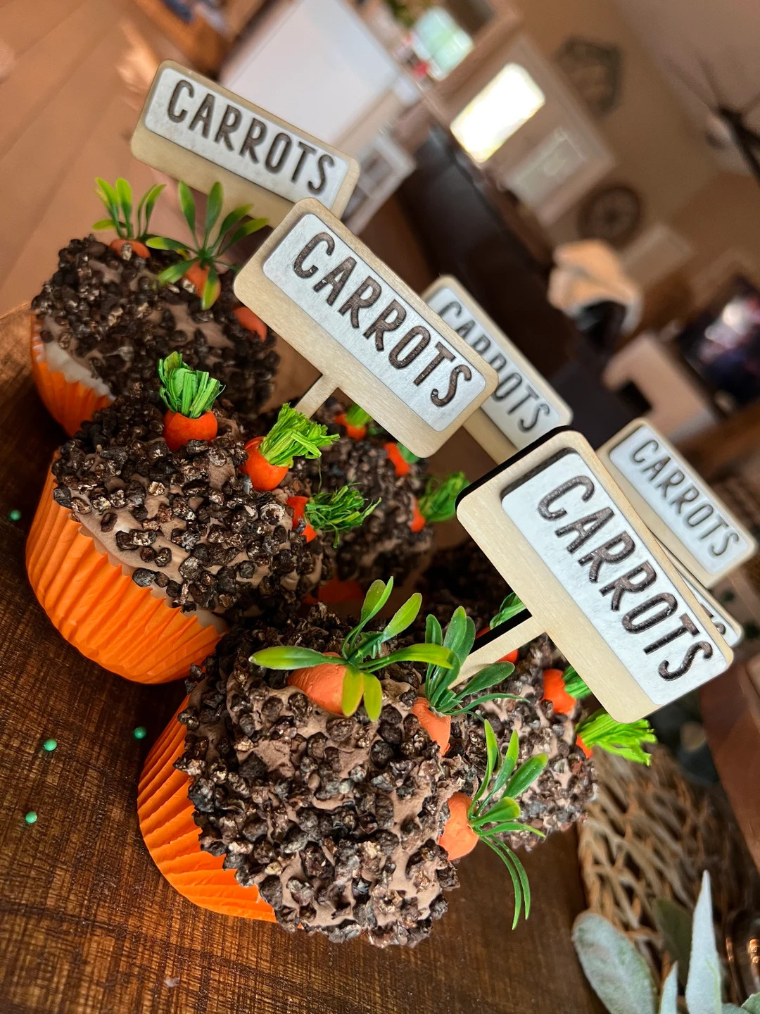 READY TO SHIP Easter Carrot faux whipped cupcake | Tiered Tray Decor | Easter Carrot decor| Rae D... | Etsy (US)