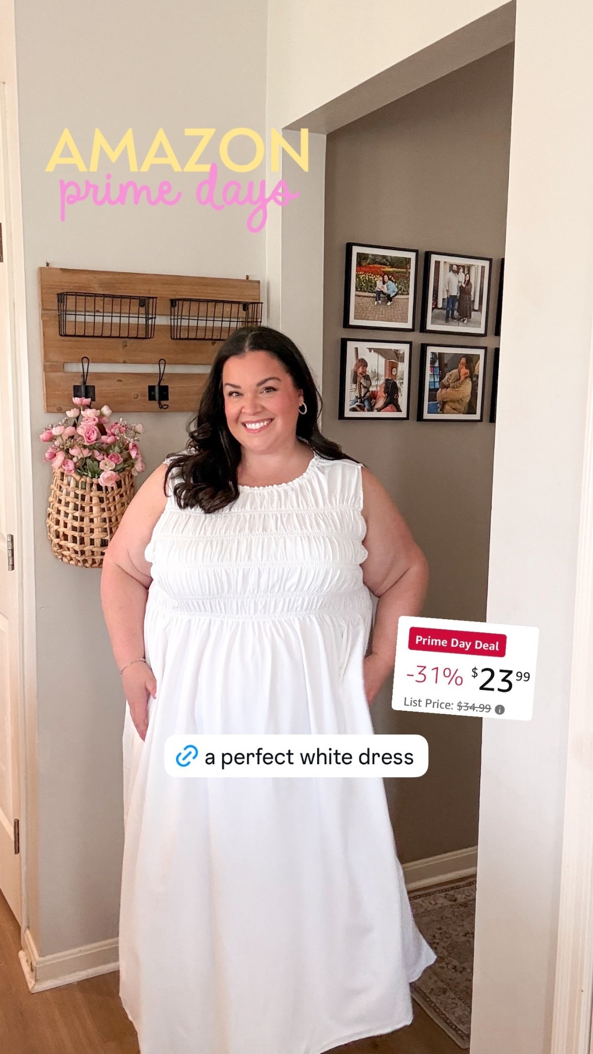 The prettiest white dress + it is only $23!!!

#LTKootd #LTKSaleAlert #LTKPlusSize