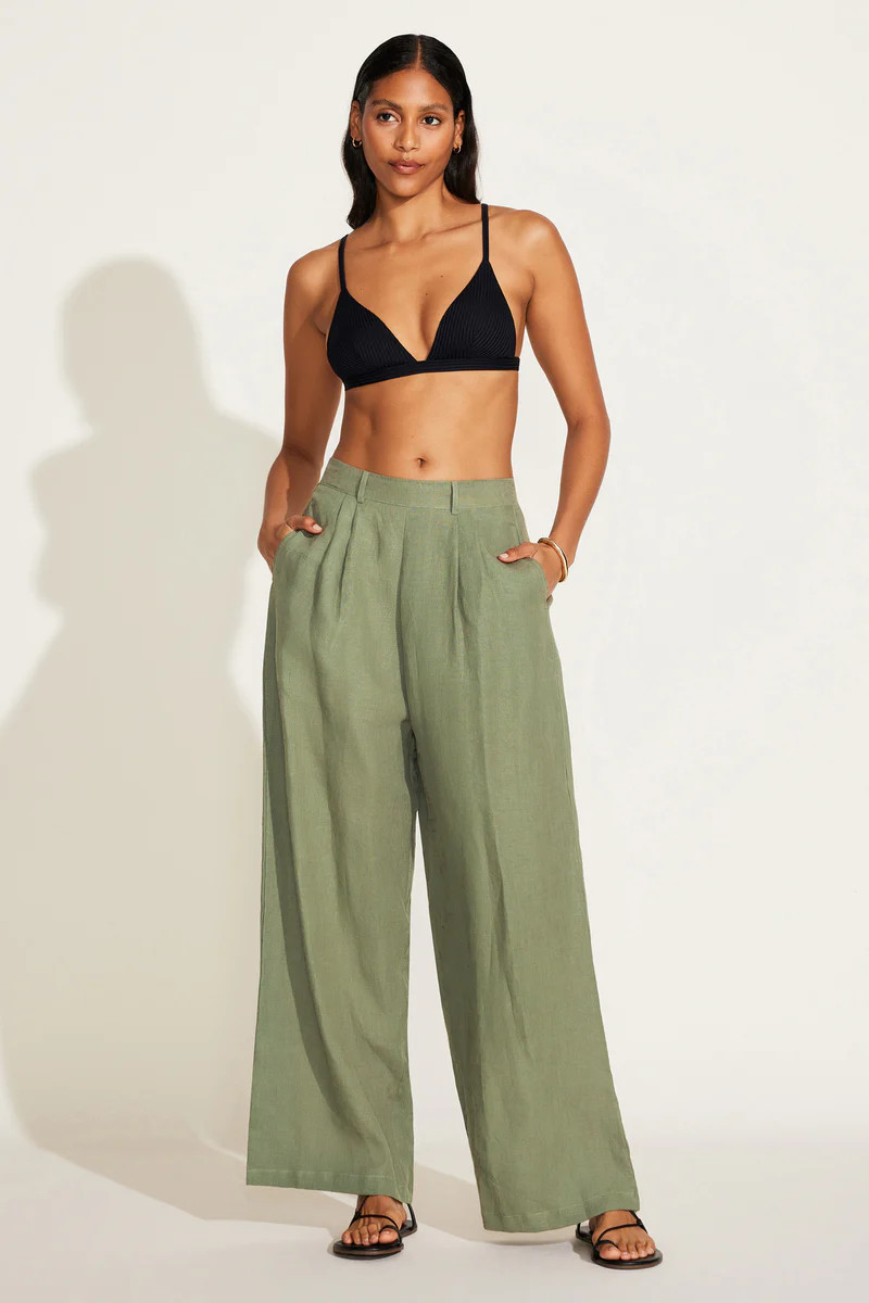 The Getaway Pant - Agave EcoLinen | Vitamin A