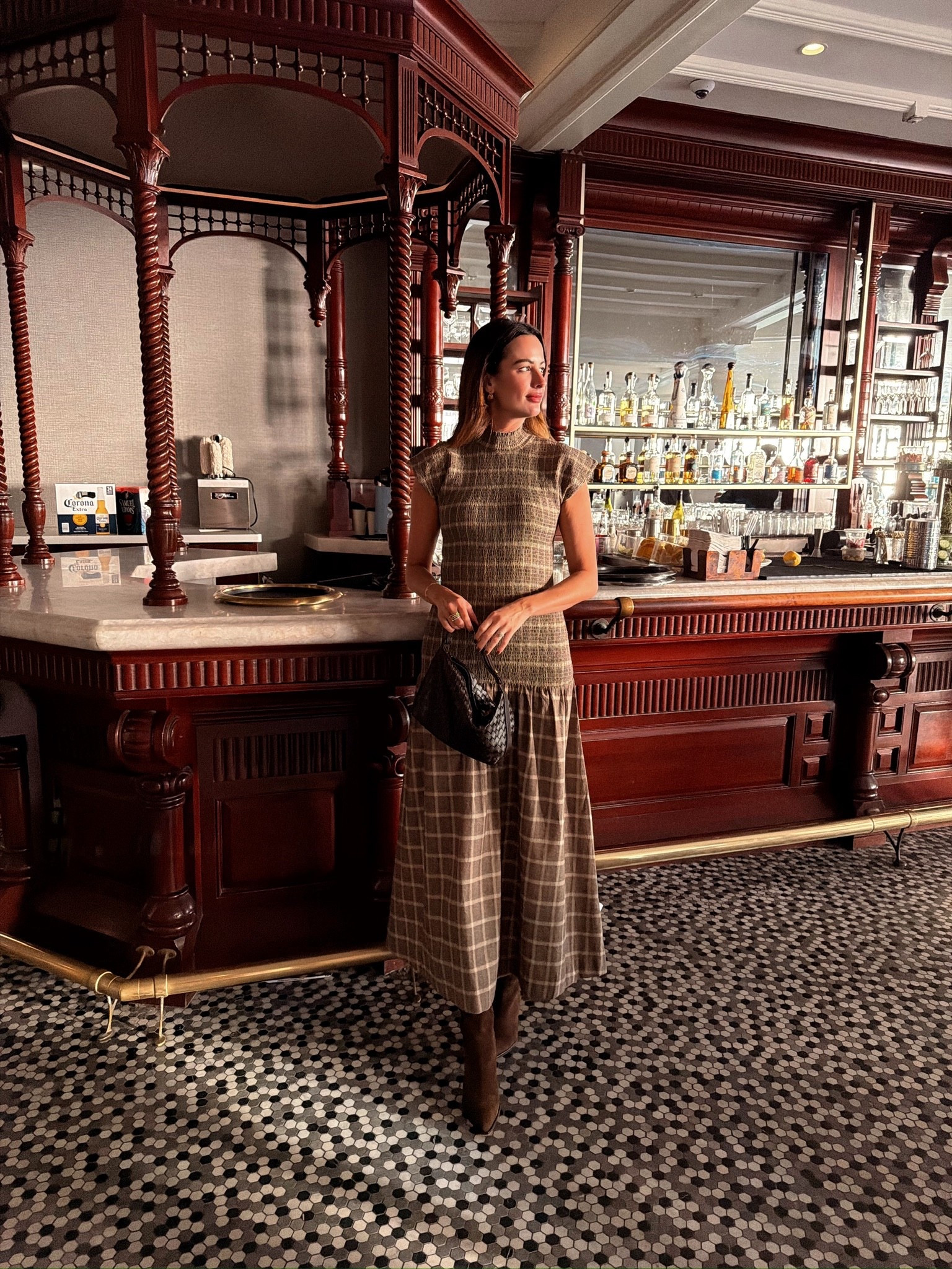 This maxi dress is stunning and perfect for fall! Would be really nice to wear for thanksgiving too! It is smocked throughout the upper part  giving you a great shape! I added sure boots and a woven handbag. 

#LTKSeasonal #LTKStyleTip #LTKTall