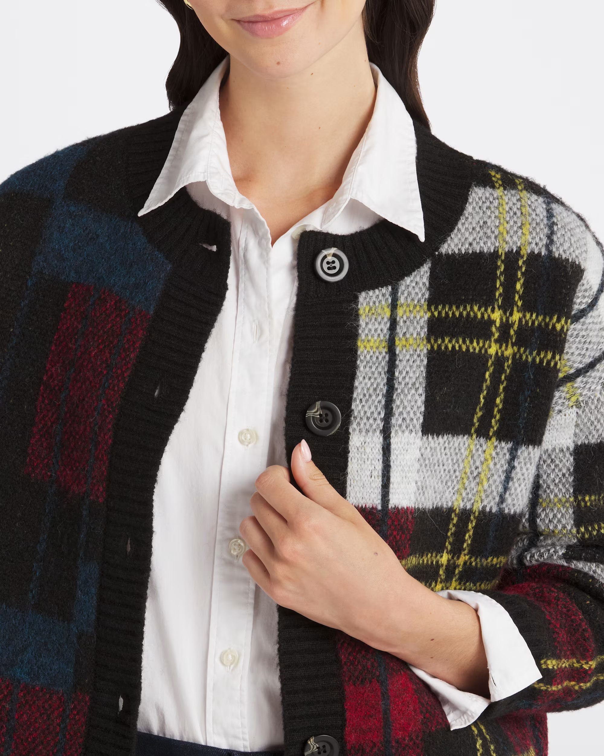 Anika Multi Plaid Cardigan | Stitch Fix