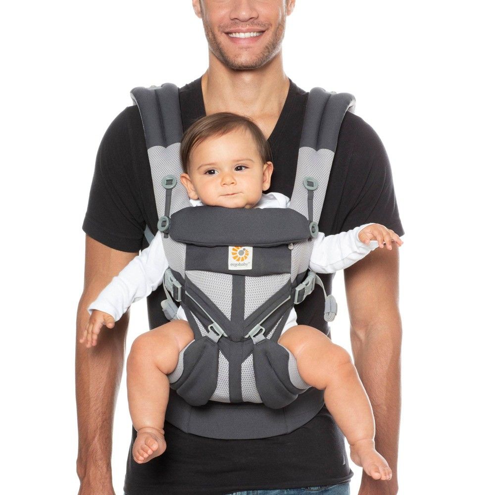 Ergobaby Omni 360 Cool Air Mesh All Carry Positions Baby Carrier - Carbon Gray | Target