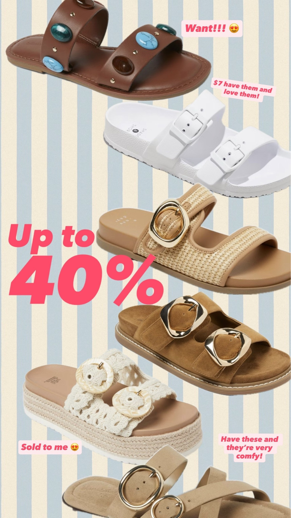 @target #ad #sponsored up to 40% off on target sandals! I’ve got two of these in my cart now!

#LTKSeasonal #LTKSaleAlert