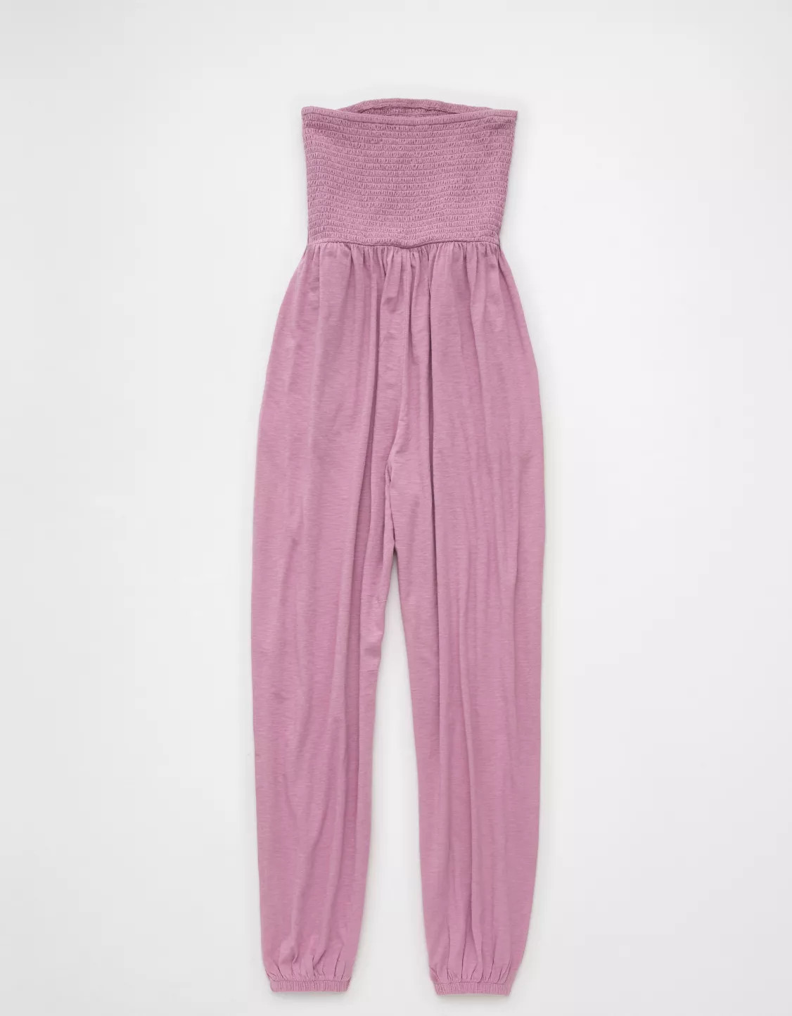 AE Sunchaser Knit Smocked Tube Jumpsuit | American Eagle Outfitters (US & CA)
