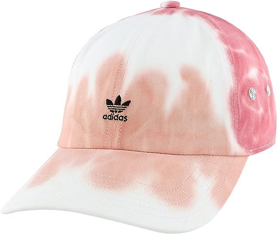 adidas Originals womens Mini Logo Relaxed Adjustable Cap Hat, Pink Wash, One Size US | Amazon (US)