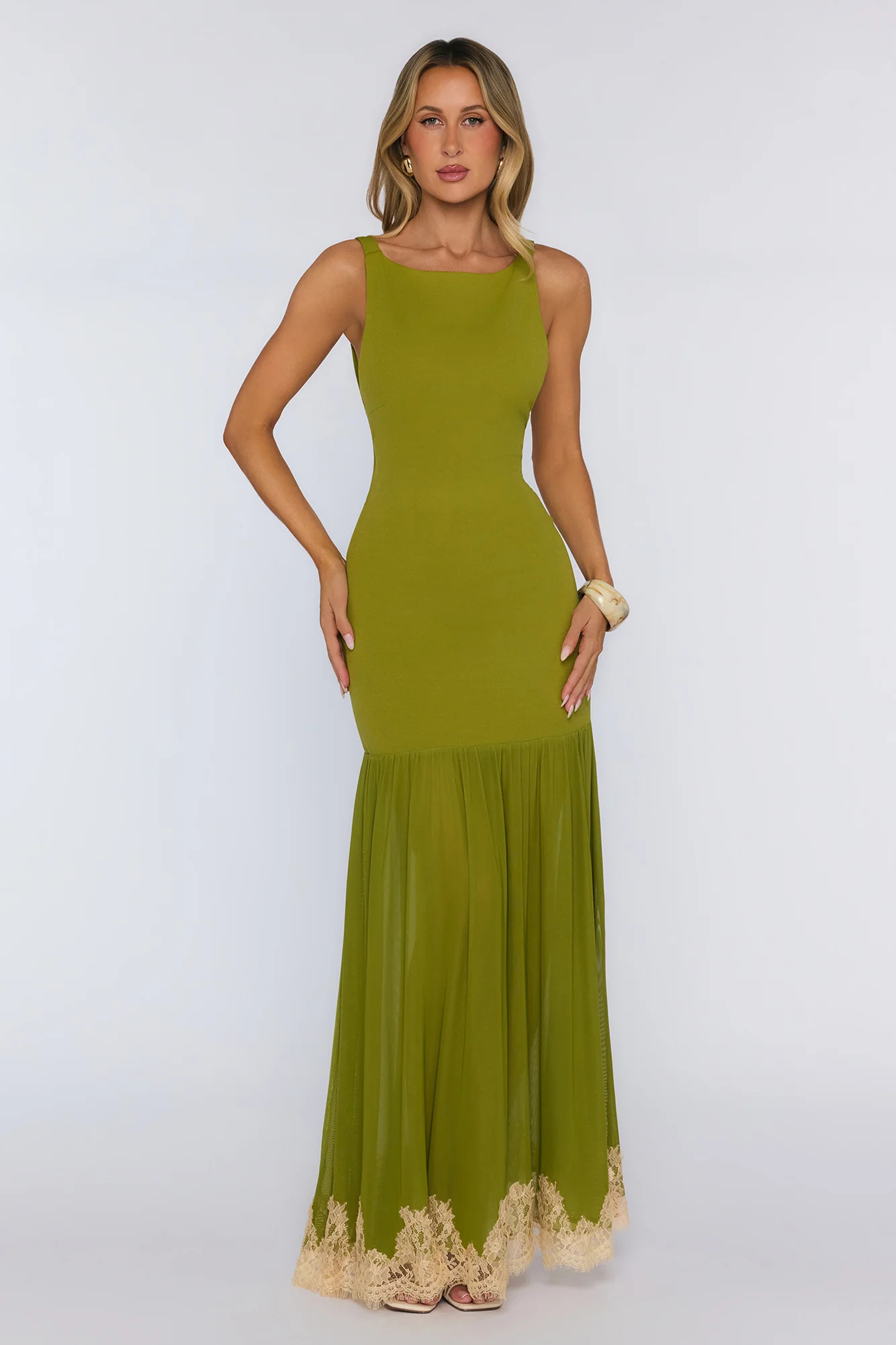 Next Level Energy Maxi Dress Olive | Hello Molly (US)