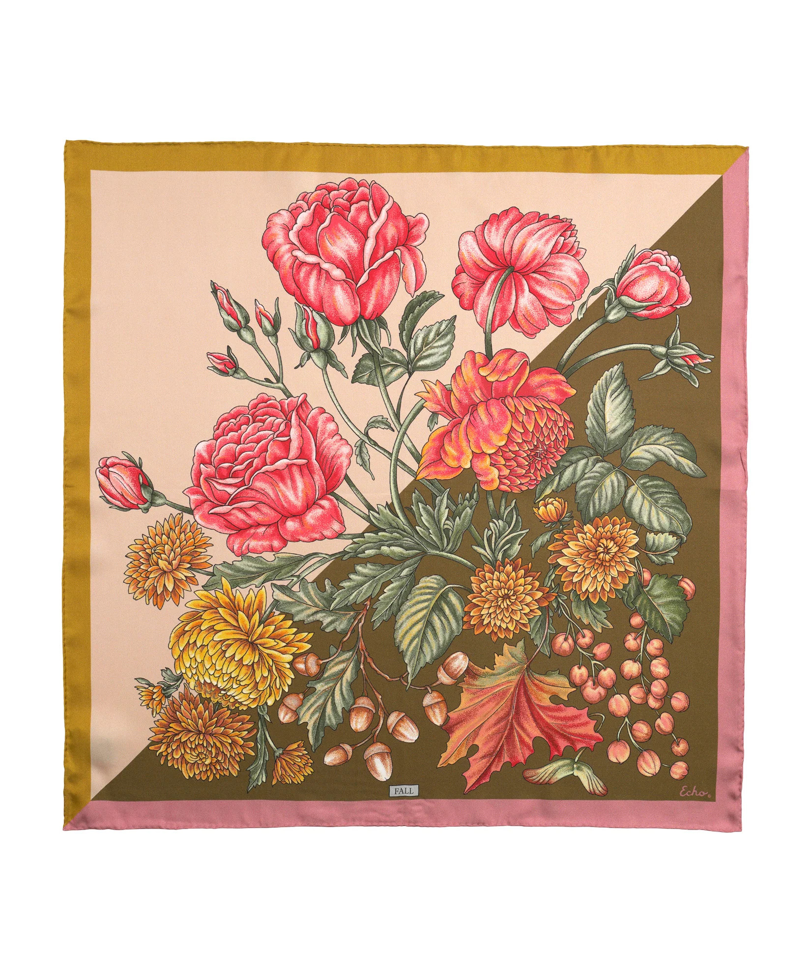 The Seasons Fall Silk Bandana | Echo New York