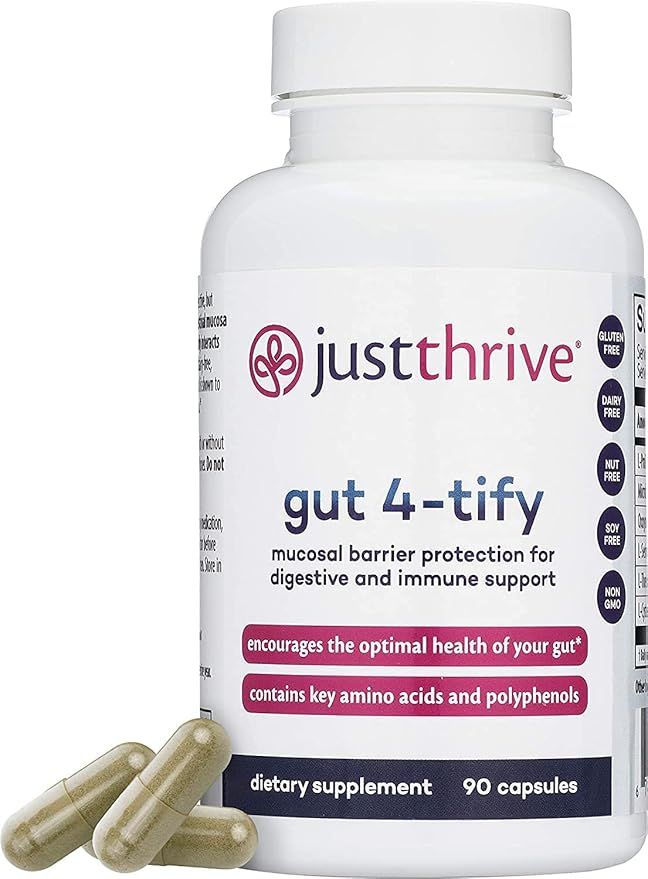 Just Thrive Gut 4-Tify - Intestinal Repair Complex Support with Amino Acids, Prebiotic - Bloating... | Amazon (US)