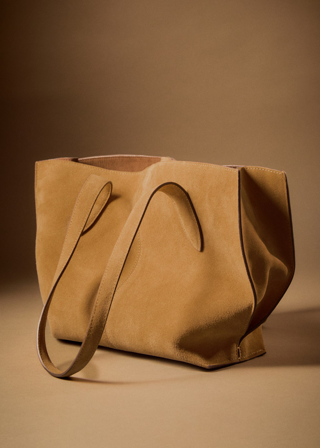 Suede mini shopper bag | Mango (US/MX/AU)