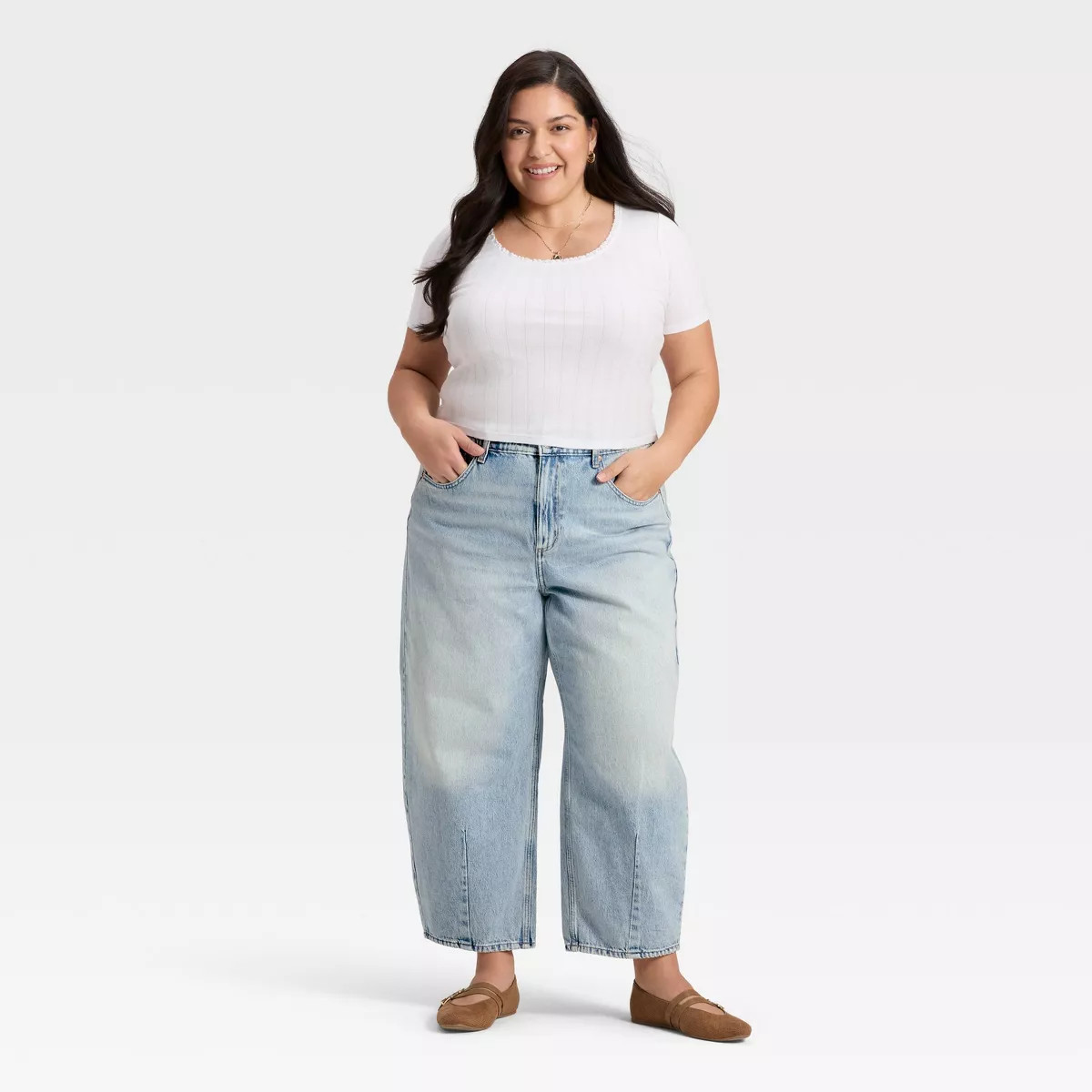 Women's High-Rise Easy Barrel Ankle Jeans - Universal Thread™ | Target