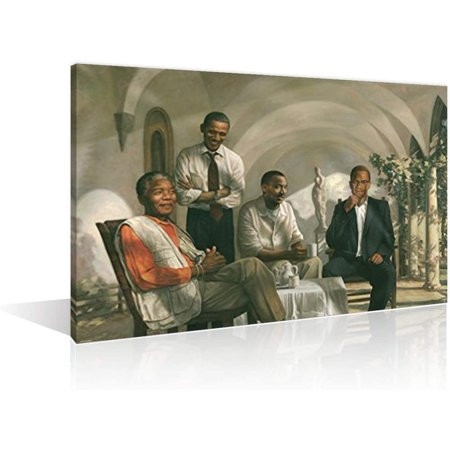 African American Art Wall Decor for Living Room Painting of Barack Obama Malcolm X Nelson Mandela an | Walmart (US)