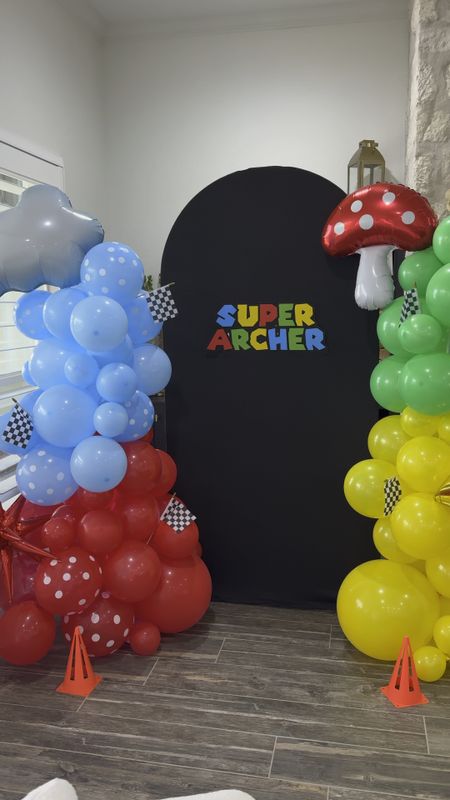 Super Mario party, colorful, balloon, garland, party, backdrop, boys birthday ideas 

#LTKkids #LTKfamily