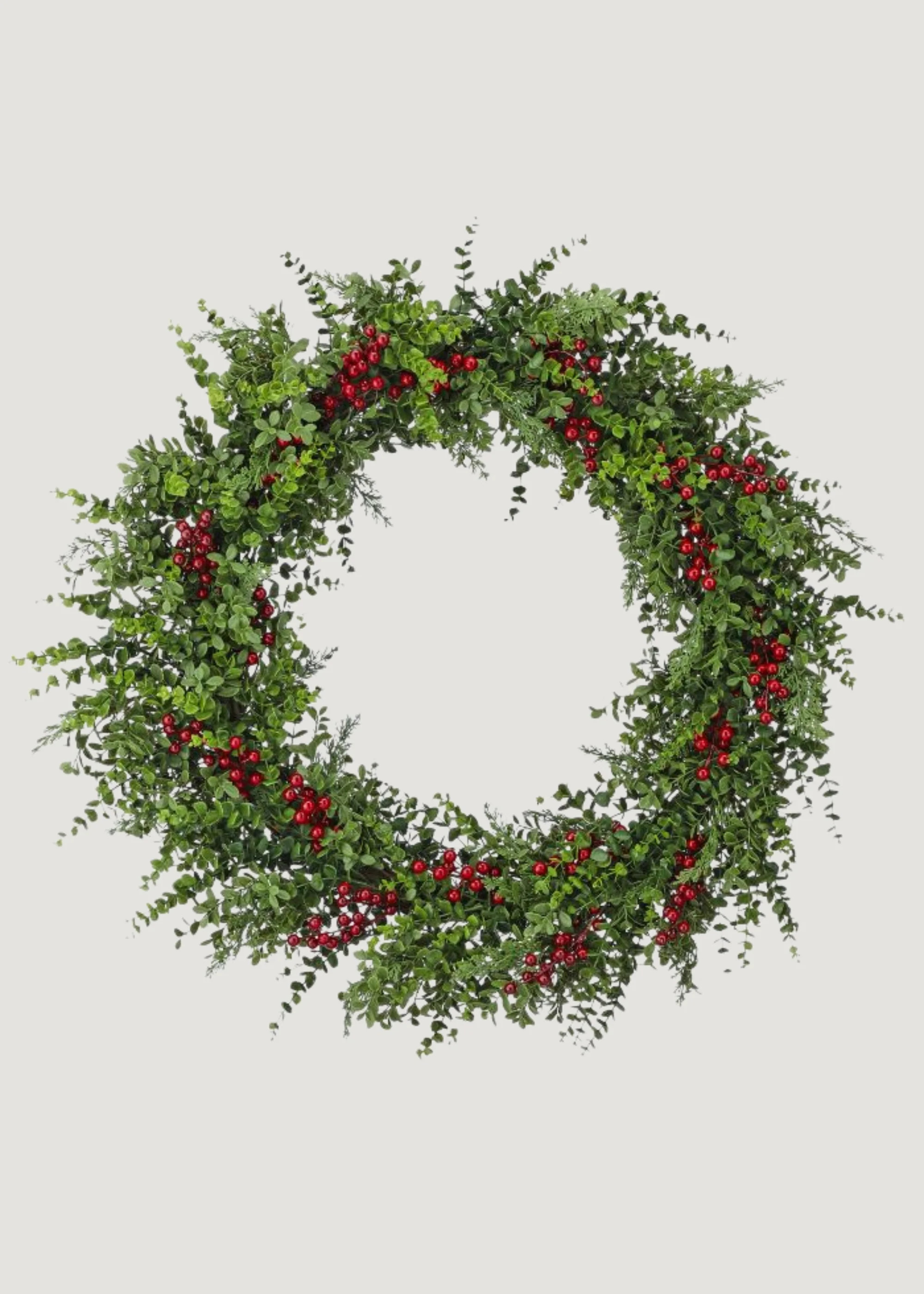 Winter Eucalyptus Wreath | Premium Fake Holiday Wreaths at Afloral | Afloral