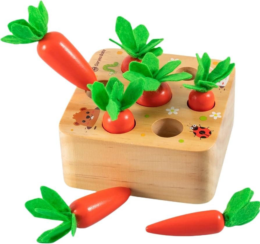 Amazon.com: XJYQJD Montessori Toys for Babies 6-12 Months, Carrot Pulling Baby Toys 6 to 12 Month... | Amazon (US)