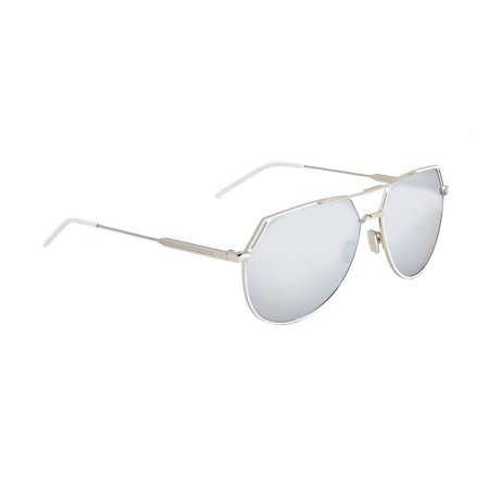 Dior Ladies Silver Mirror Aviator Sunglasses DIORRIDING 085L DC 62 | Walmart (US)