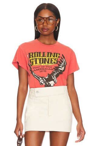 Madeworn The Rolling Stones Tee in Cherry from Revolve.com | Revolve Clothing (Global)