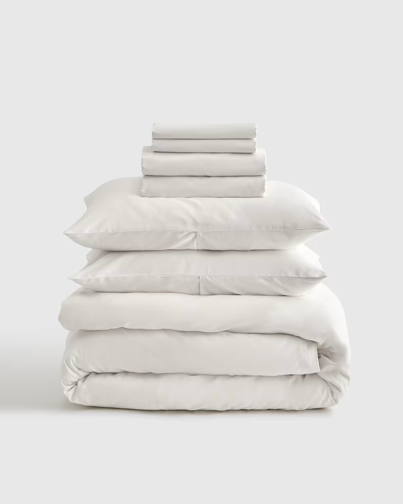 White Luxury Organic Signature Sateen Bedding Bundle | Quince
