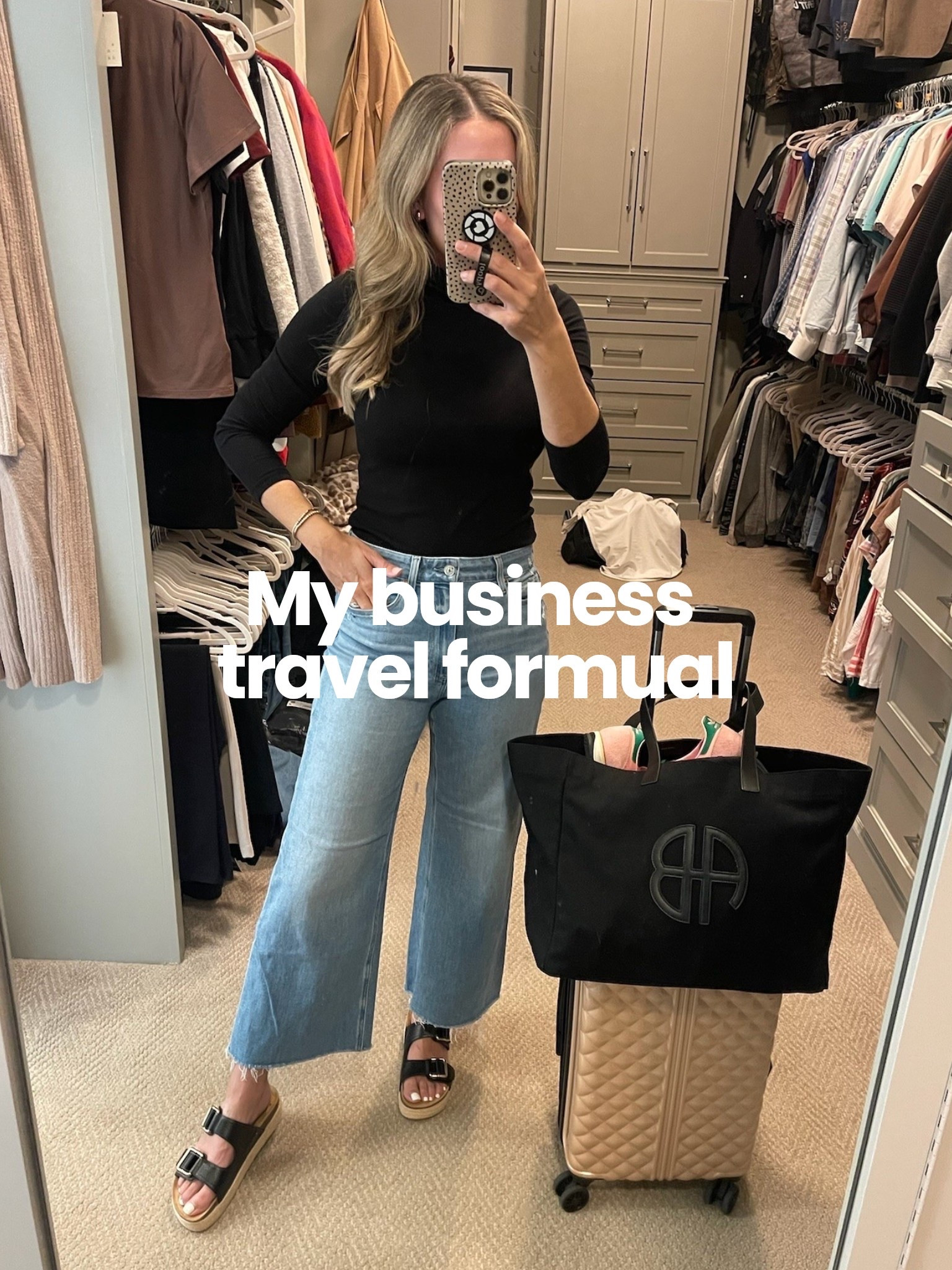 My go-to travel formula this fall 🍂 A comfortable top, easy denim, and shoes I can actually walk in. I linked some Amazon favorites too with Deal Days coming up soon.

fall travel outfit, airport outfit, wide leg jeans, black top, travel style, casual fall outfit, comfortable outfit, capsule wardrobe, everyday style, fall fashion, Amazon finds, travel essentials, CurlsandCashmere

#LTKOver40 #LTKootd