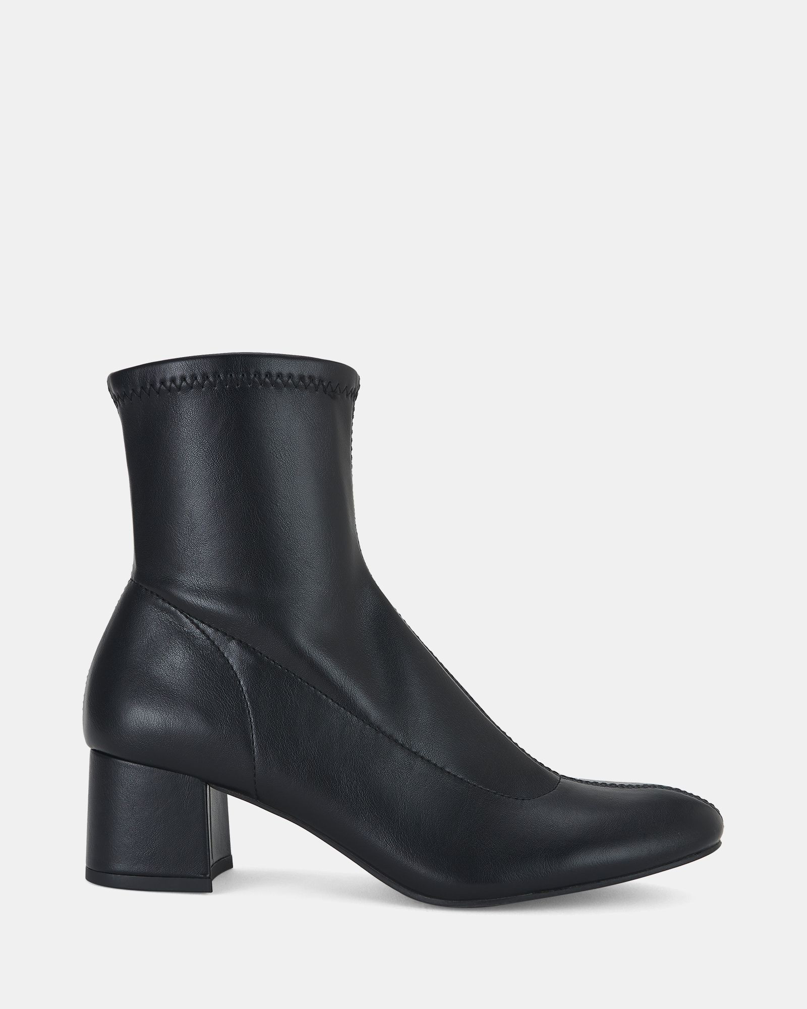 DANCY BLACK Zip Up Boots | Novo Shoes