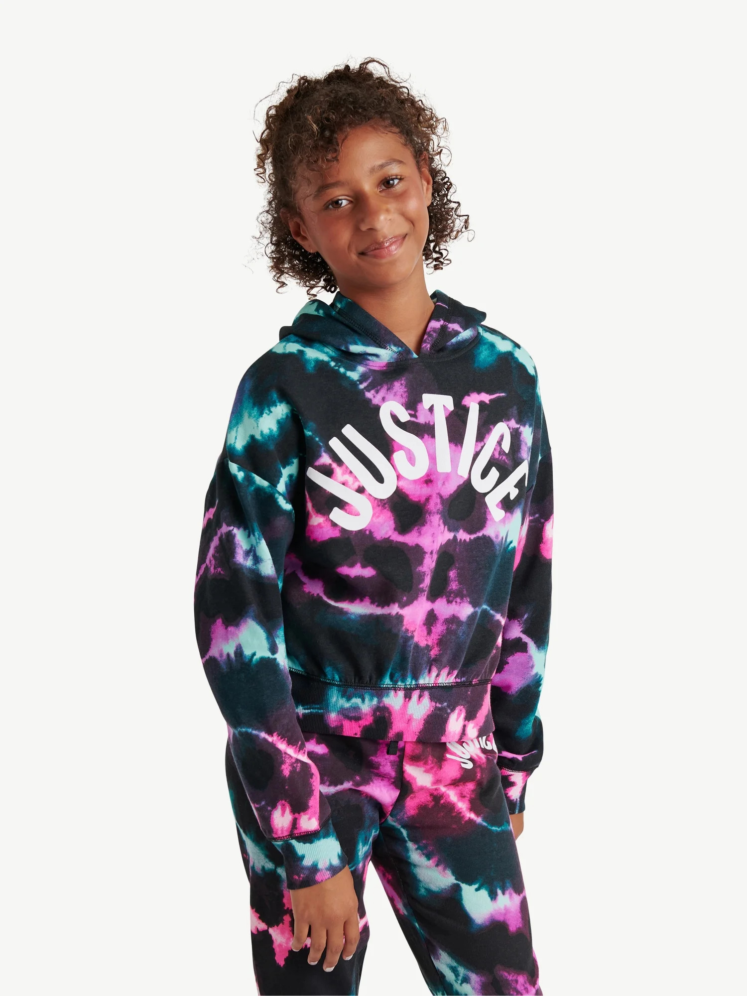 Justice Girls Edf Rib Hem Hoodie, Sizes Xs-Xlp | Walmart (US)