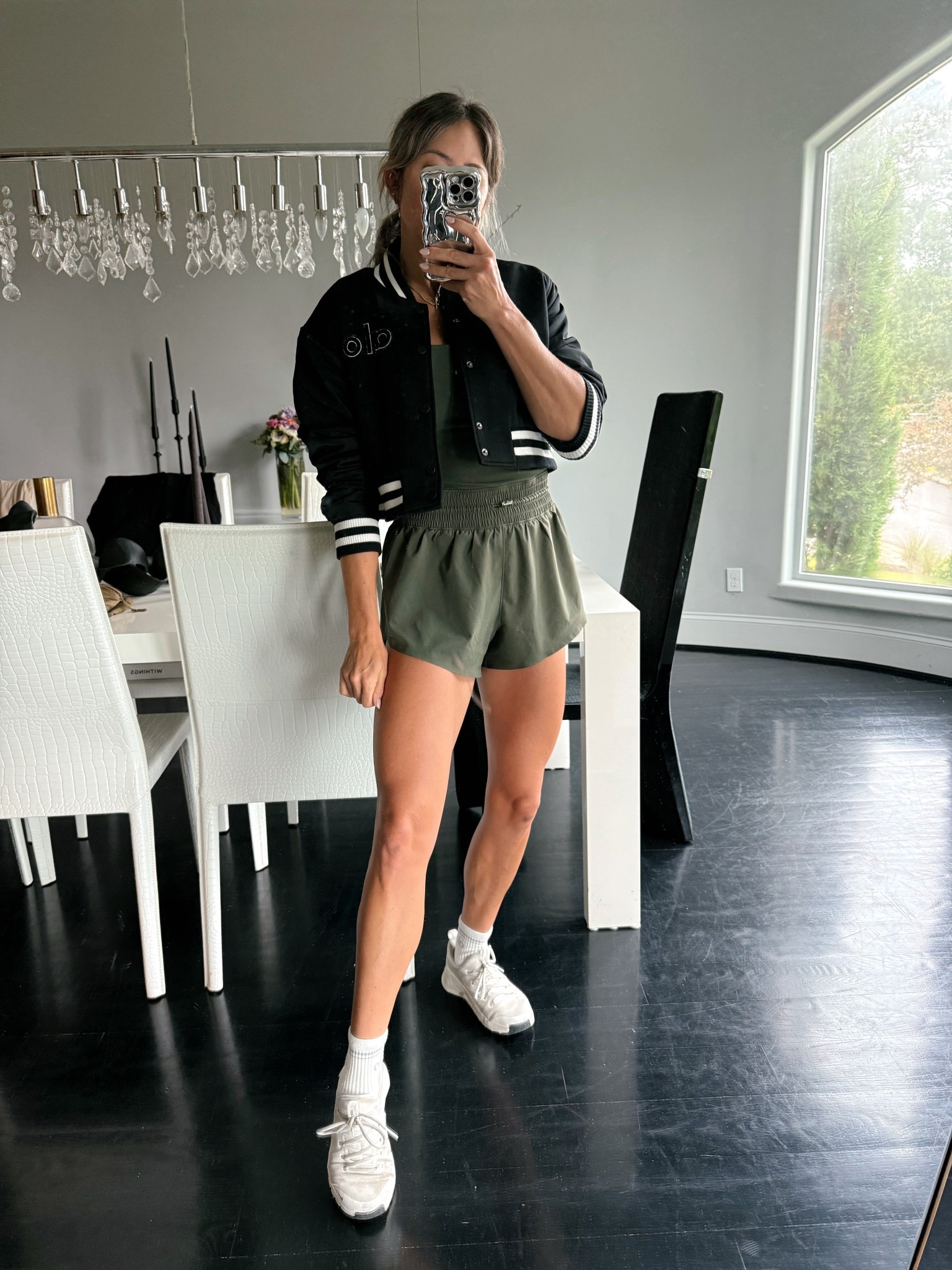 The cutest workout romper! Functional and stylish—from the gym to run errands. My shoes are perfect for cross-training! 